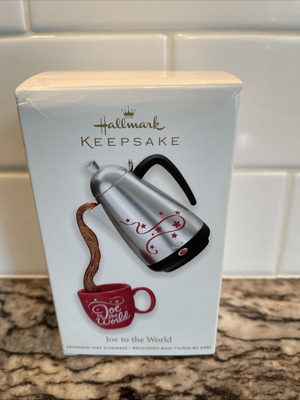 Hallmark Keepsake Ornament Joe To The World 2011 Coffee Pot And Mug New
